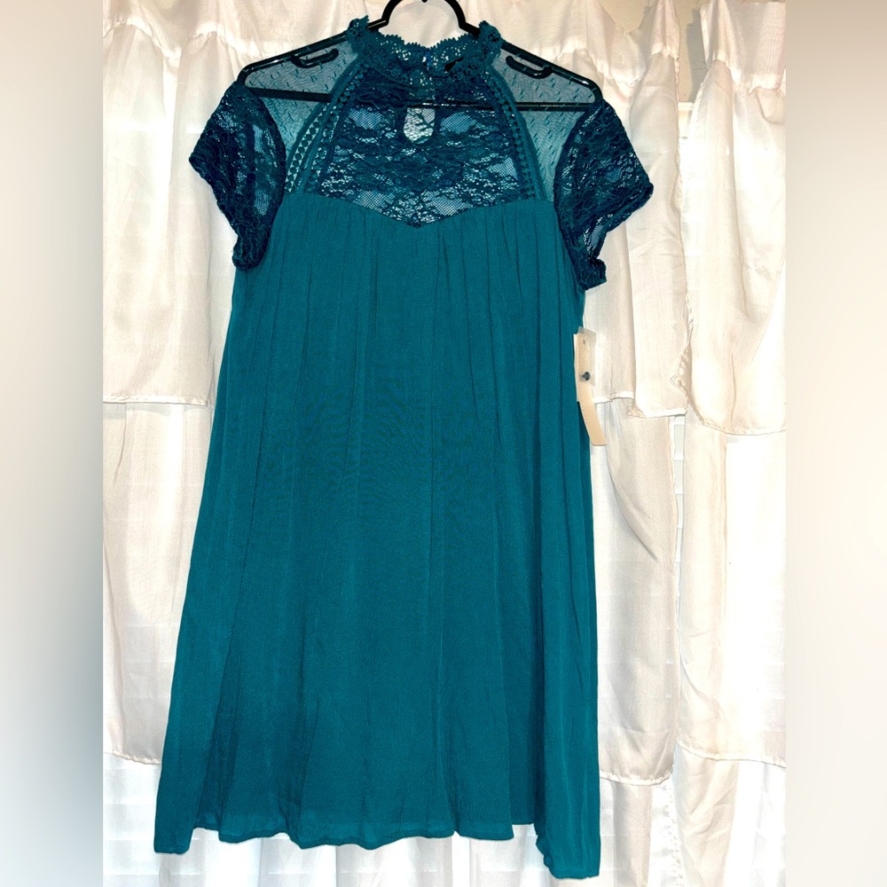 NWT Teal dress juniors size 9